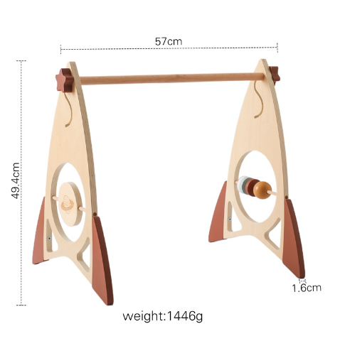 Natural Wooden Play Gym Image 2