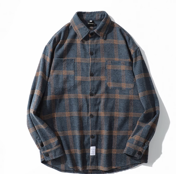 Autumn Chic Plaid Shirt Jacket - Image 2