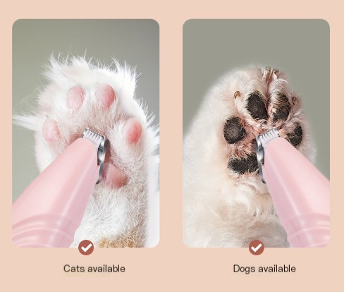 Professional Electric Pet Clippers in use