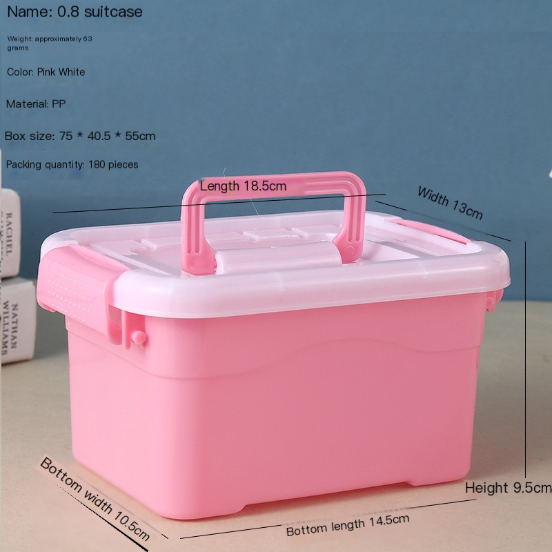 Aqua Fairy Storage Box in pink and white