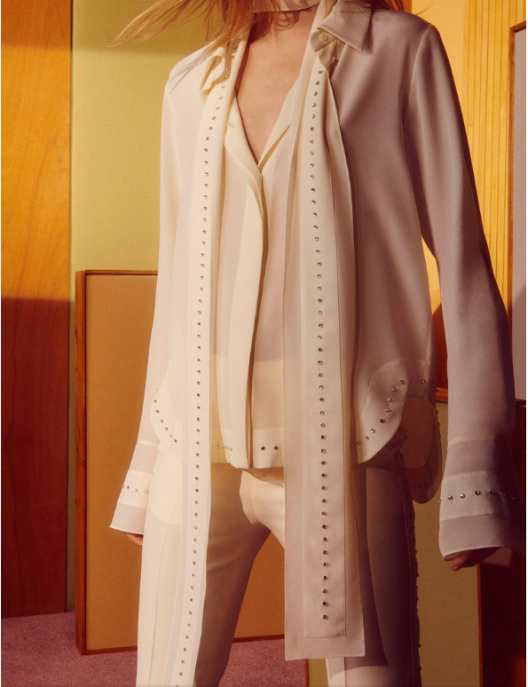 Beige Blouse Front