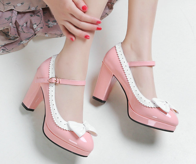 Lolita Butterfly Shoes - Red