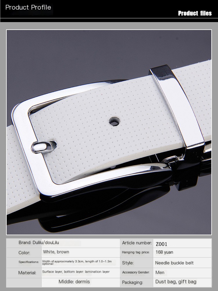 Reversible Leather Belt 1