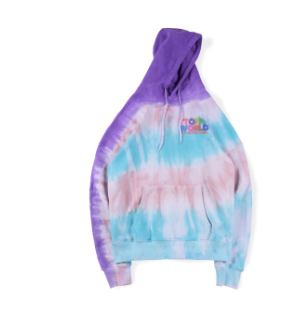 Tie-dyed sweatshirt hoodie