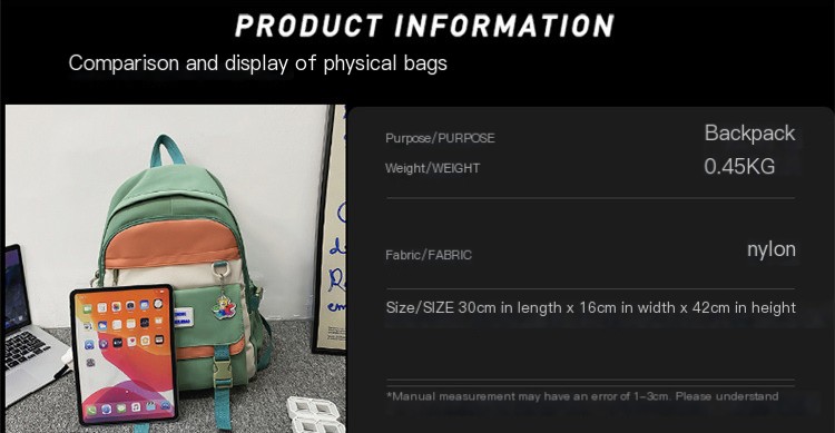 Trendy Girl Waterproof Travel Backpack