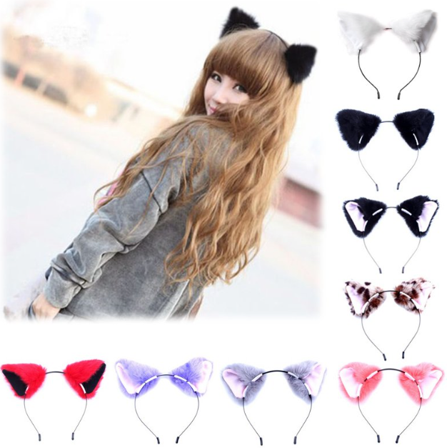 Cat Ear Headband - Leopard