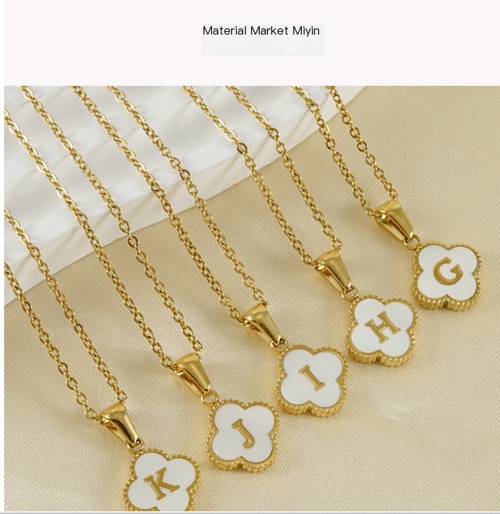 Personalised Lucky Charm Initial Necklace Image 1