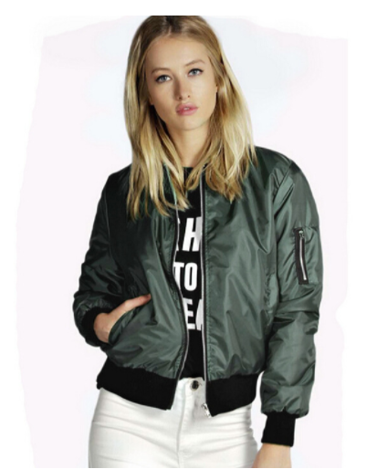 Short Zip-Up Top in Black