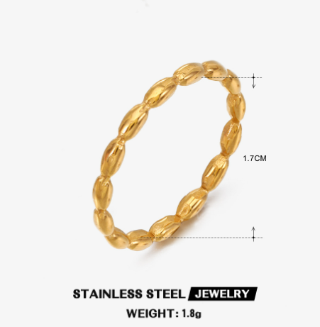 18 karat gold-plated ring design 6