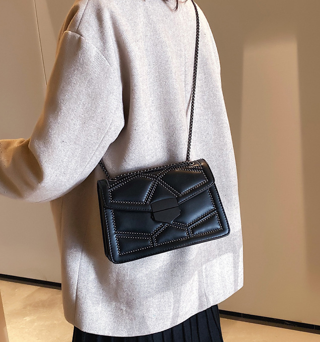 Small square bag in Coffee color