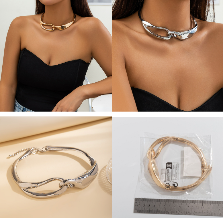 Metallic Wide Bracelet