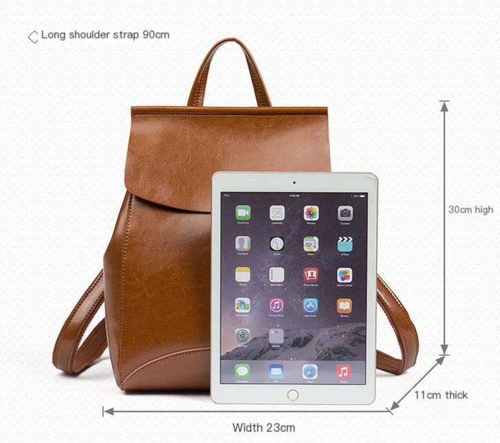 Leather Backpack Image 1