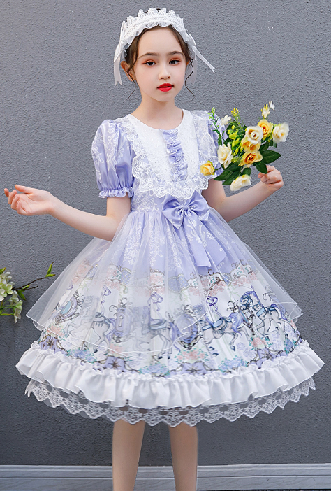 Purple Lolita Dress Back View