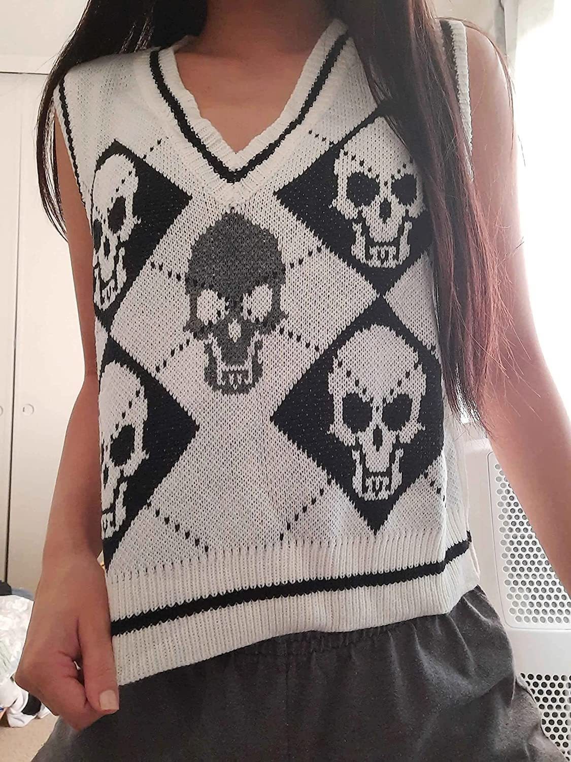 Skull Sweater Vest Image 8