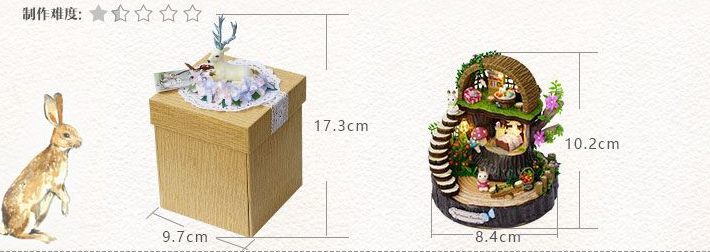 Fantasy forest wooden assembled handmade diy house hot sale couples commemorative Chinese Valentine's Day birthday gift