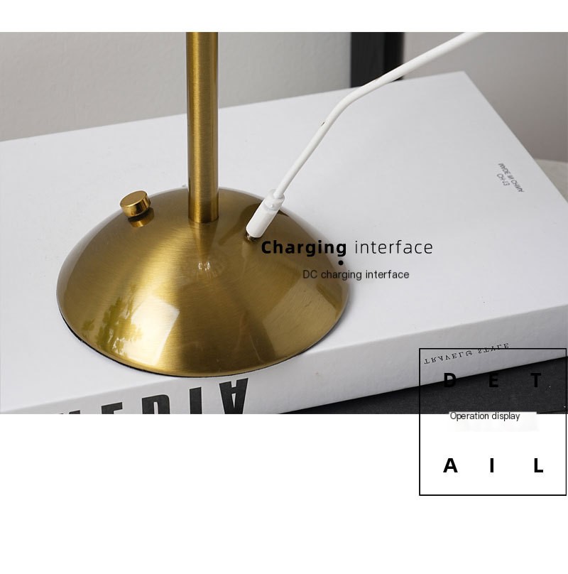 Bedside lamp in the bedroom