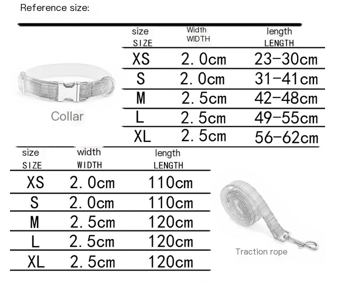 Pet Collar Leash Set INS