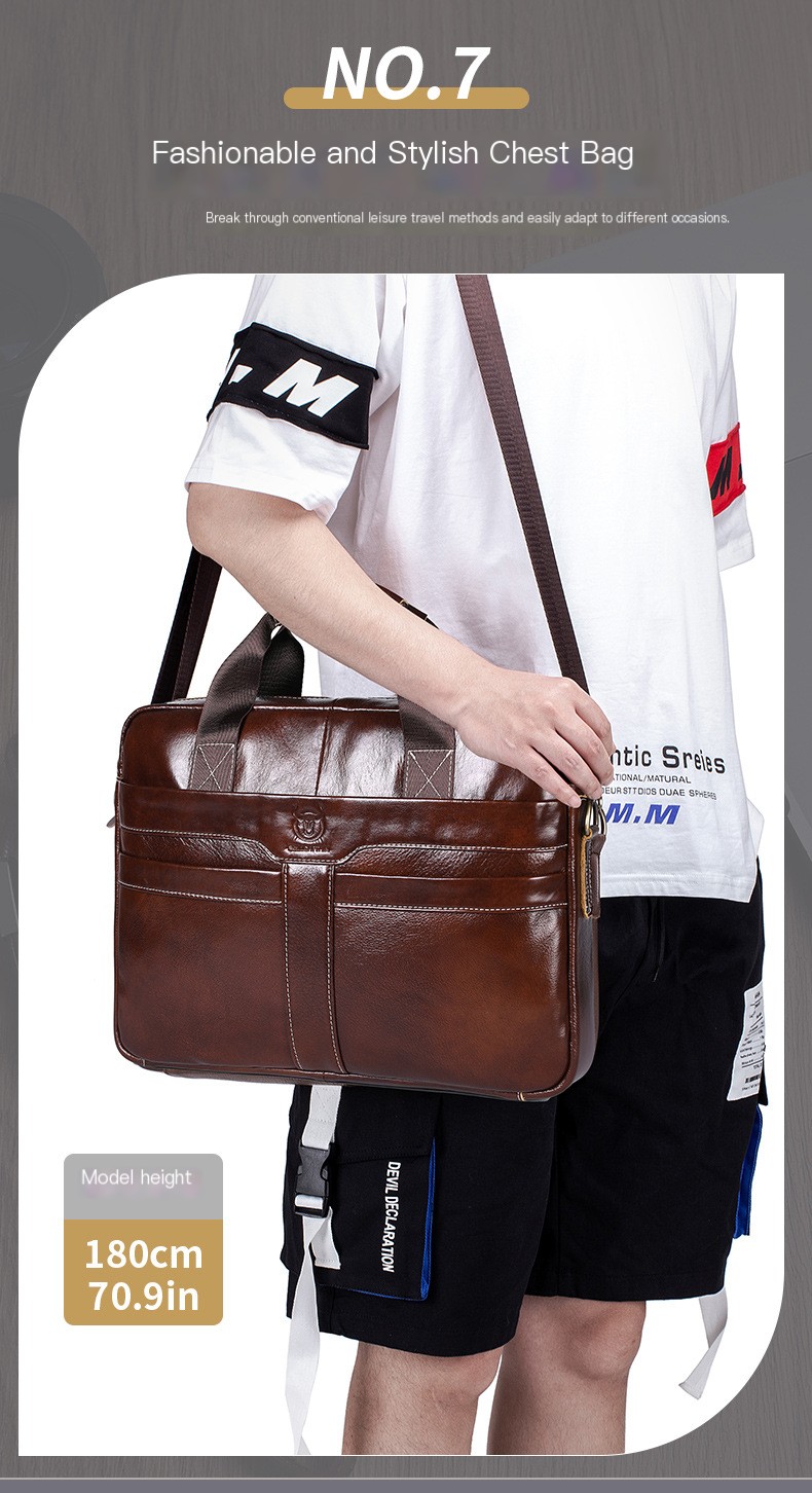 Executive Leather Briefcase Image 7