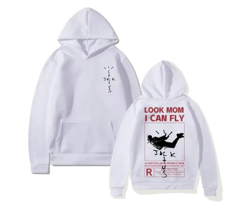 Double-sided logo print LOOK MOM I CAN FLY C