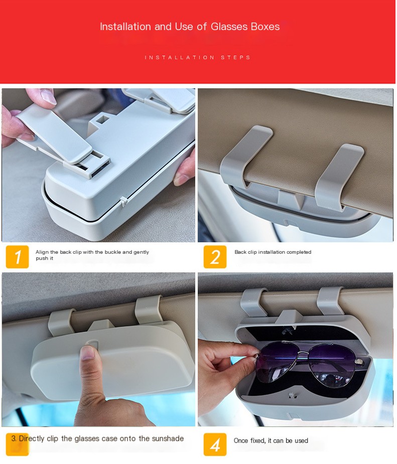 Car Sunglasses Case Mounted