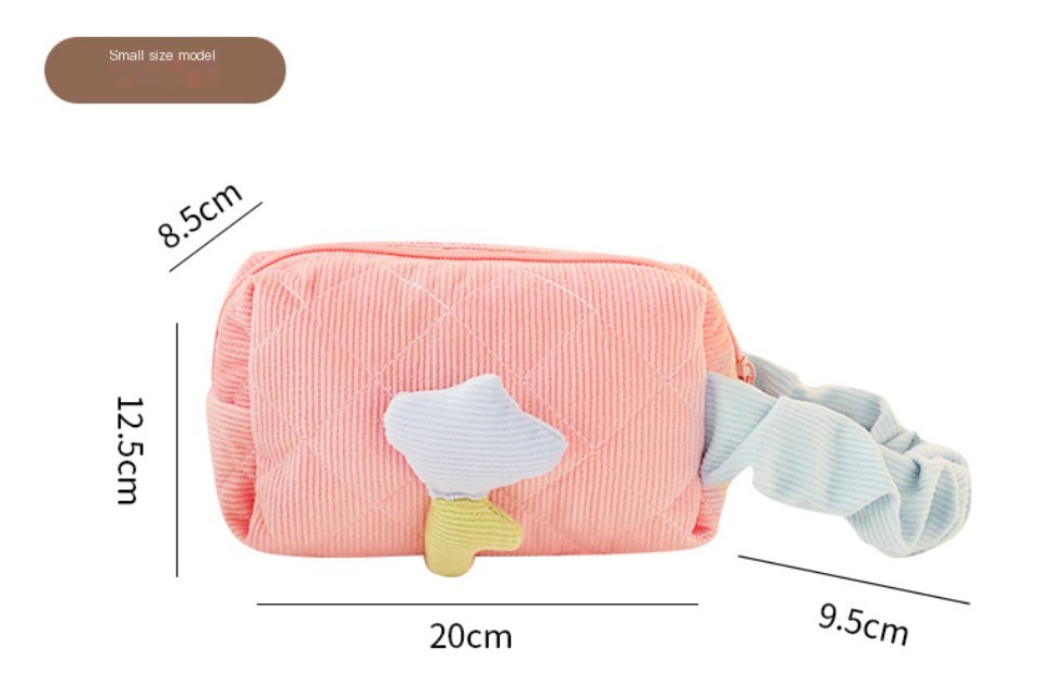 Corduroy Makeup Bag