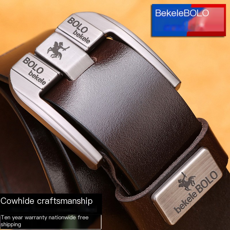 Genuine leather belt image 1
