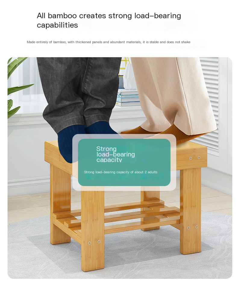 Bamboo Small Stool Image 3
