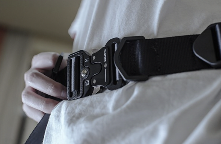 RANTERS Tactical Cobra Buckle Belt Silver