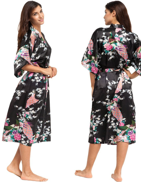 Peacock Long Robe Image 2