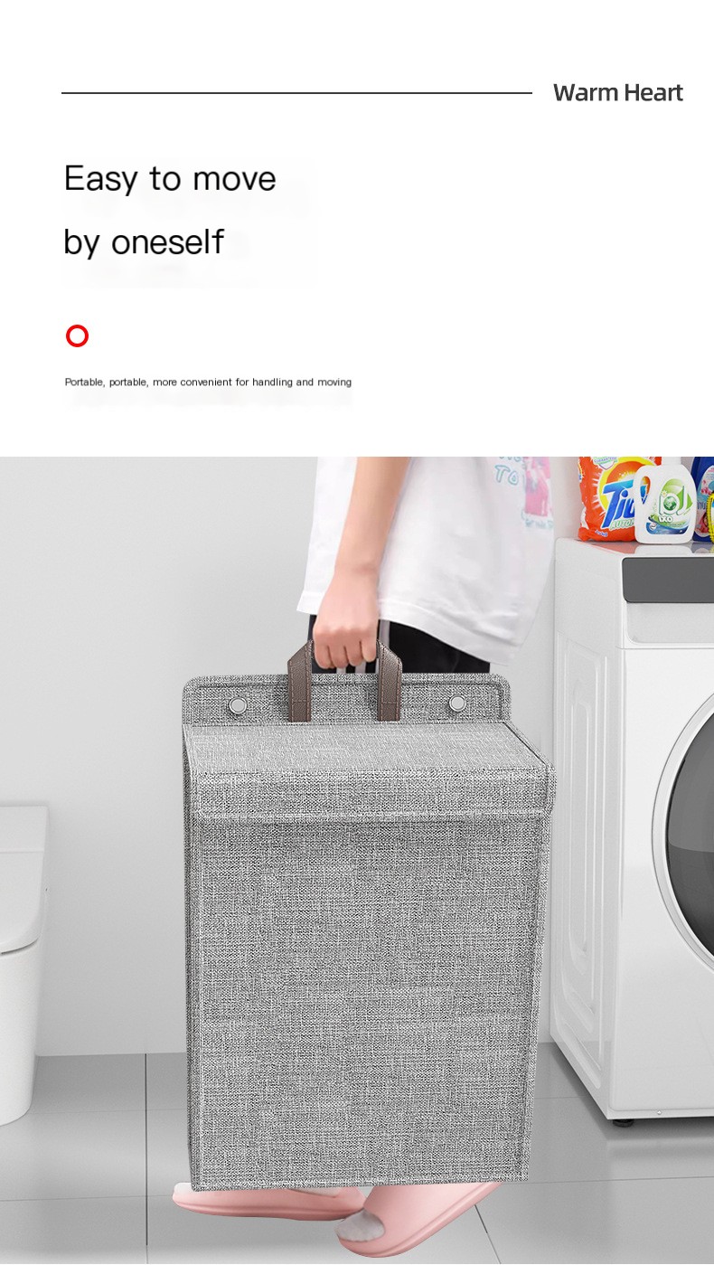 Beige Medium Laundry Basket