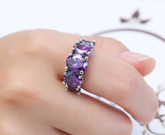 Geometric Zircon Ring 4
