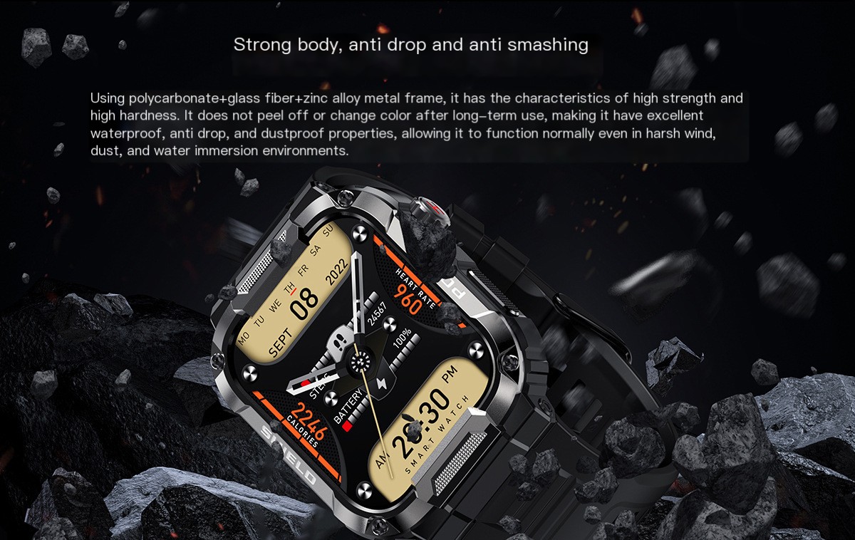 Rugged Smart Watch - Triple-Proof Design