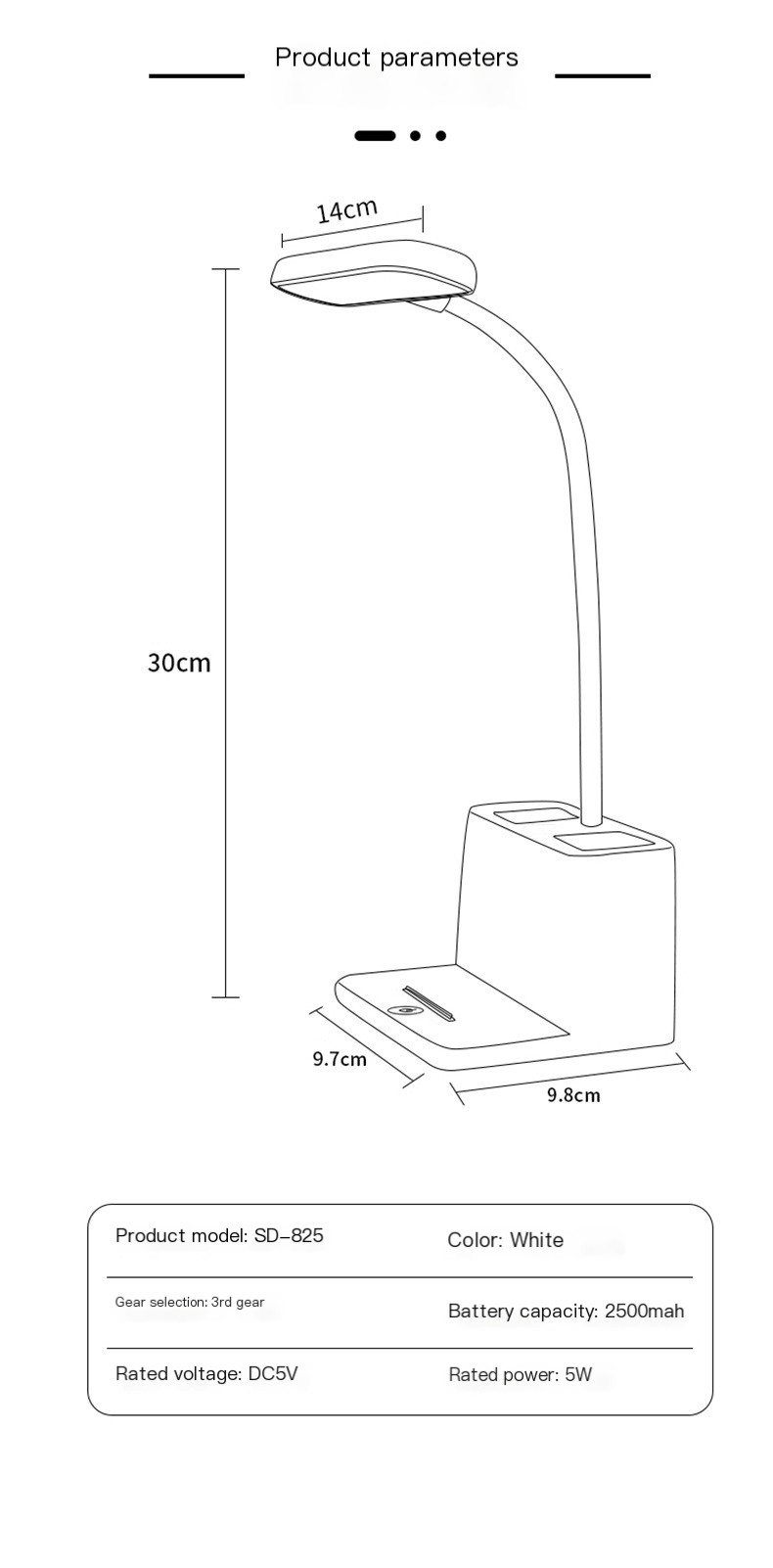Touch Sensitive Table Lamp