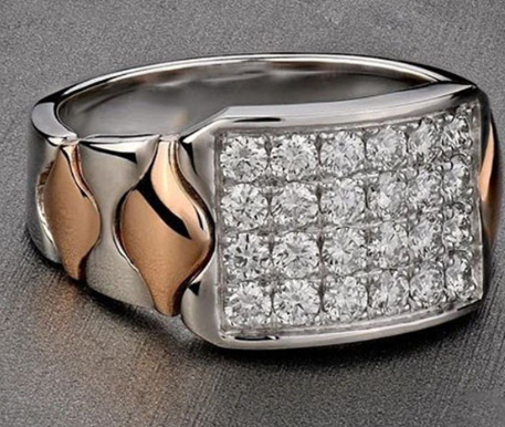 Elegant White Copper Ring