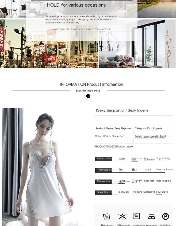 Red Satin Sleep Dress