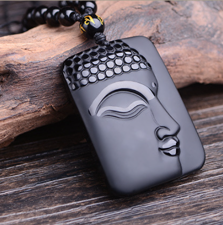 Natural Obsidian Pendant 7