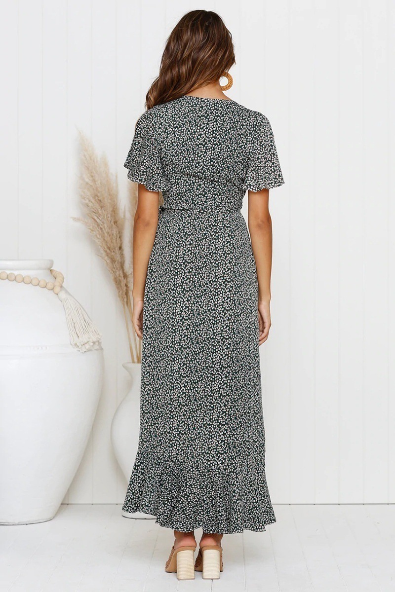 Floral V-Neck Dress 8