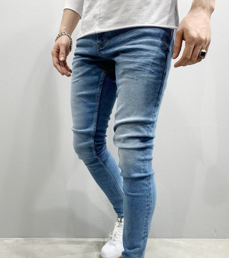 Men's Denim Casual Pants 4