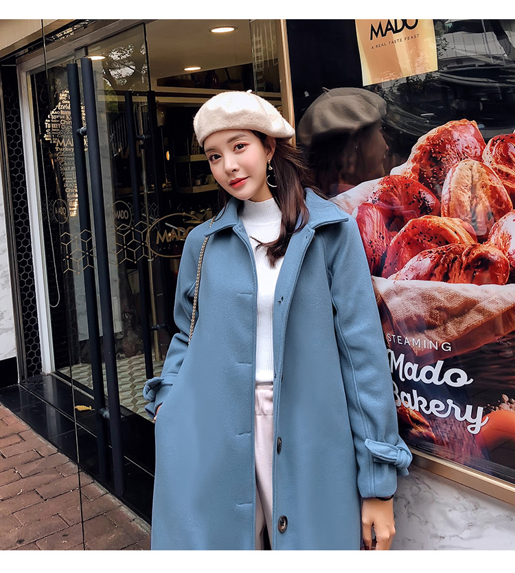 Medium Length Woolen Jacket Image 5