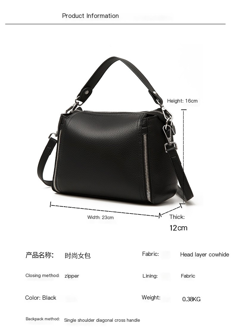 Genuine Leather Crossbody Bag