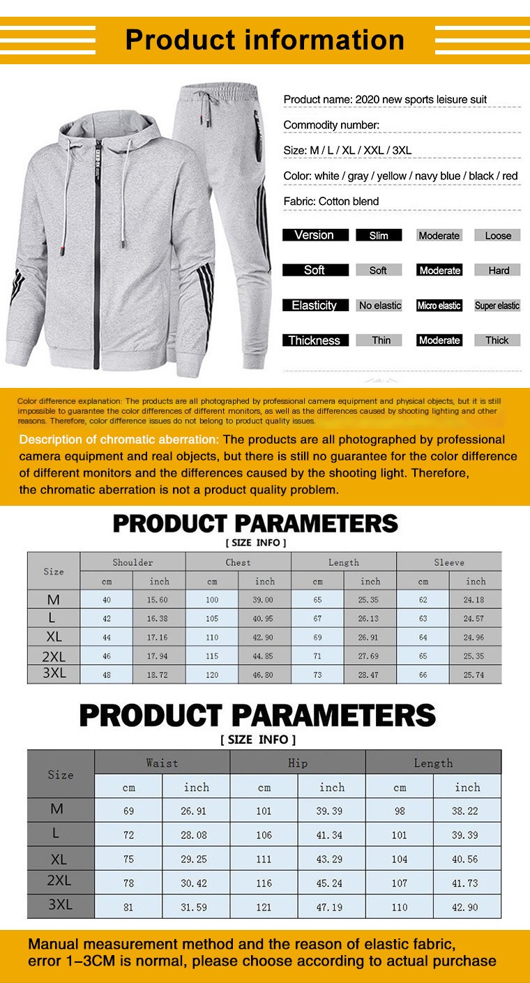 Men's Sports Tracksuit Set