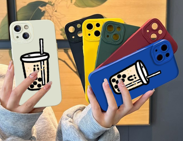 Pearl Milk Tea Cartoon Phone Case