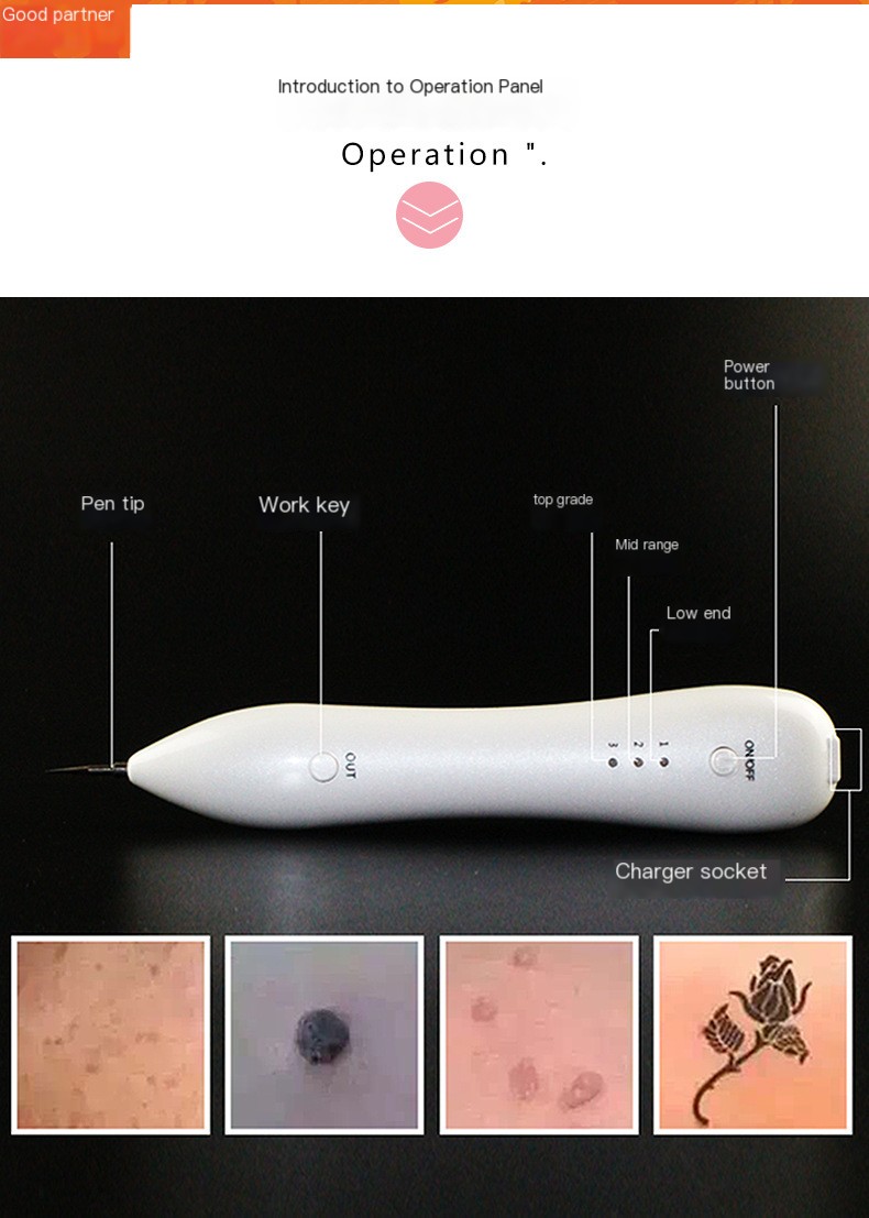 Small White Dot Chi Pen