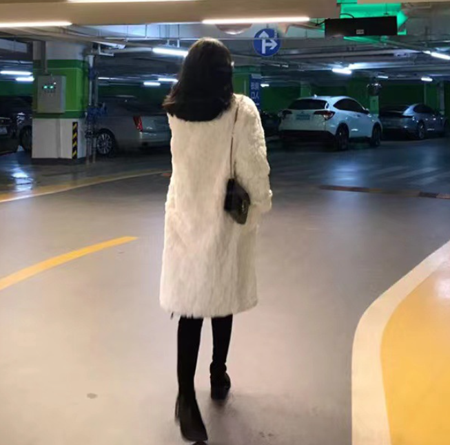 Loose And Thin Coat With Real Fur