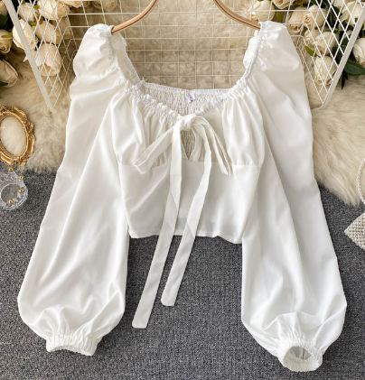Hot Girl Off-shoulder Women's Cropped Top