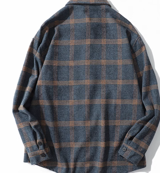 Autumn Chic Plaid Shirt Jacket - Image 3