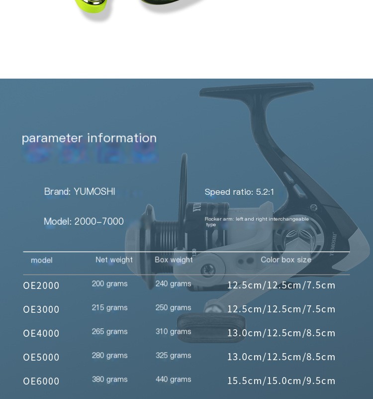 YUMOSHI Fishing Reel Image 1