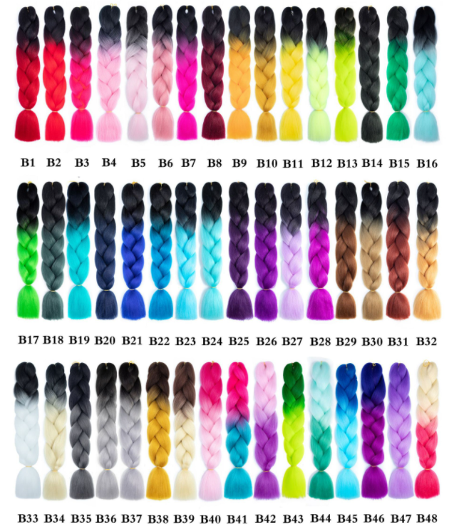 African Black Braid Hair Wig Styling