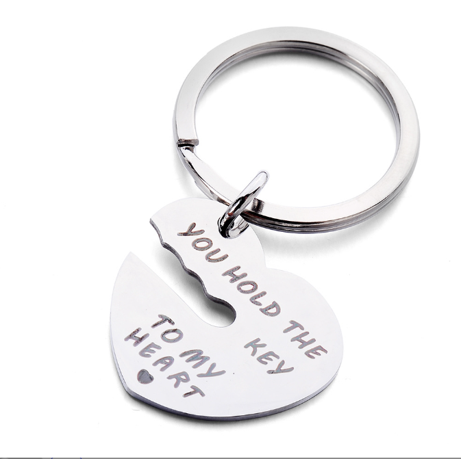 Heart-Shaped Keychain Set