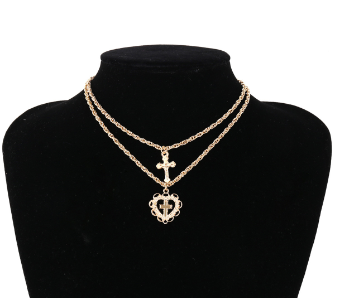 Double Layer Heart Necklace